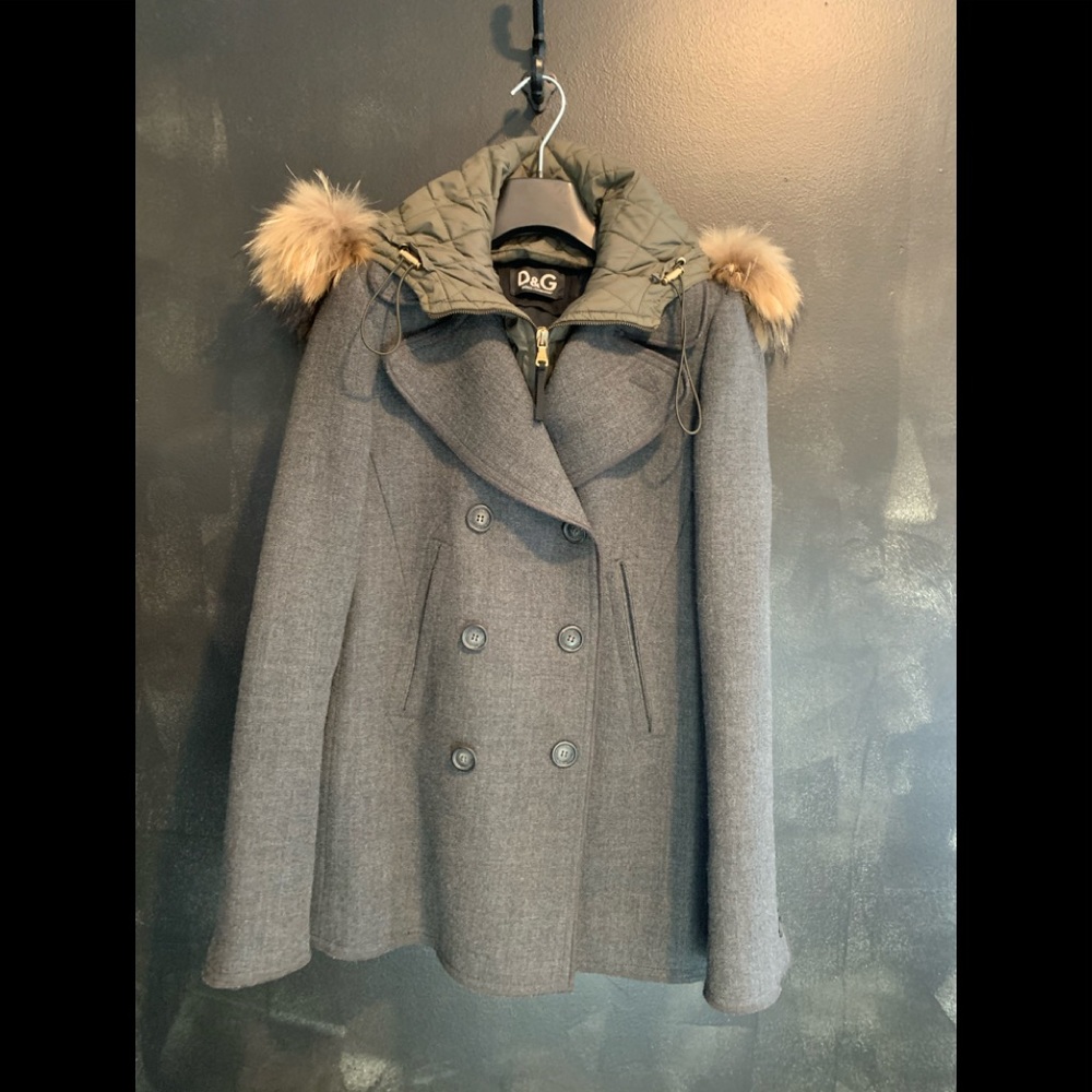 Dolce & Gabbana double breasted pea coat